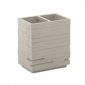 Двойна чаша за четки Gedy Quadrotto Tortora