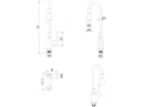 Кухненски смесител ICF 7108223 Havana White (1)