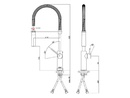 Кухненски смесител Light Mercury Grey (1)