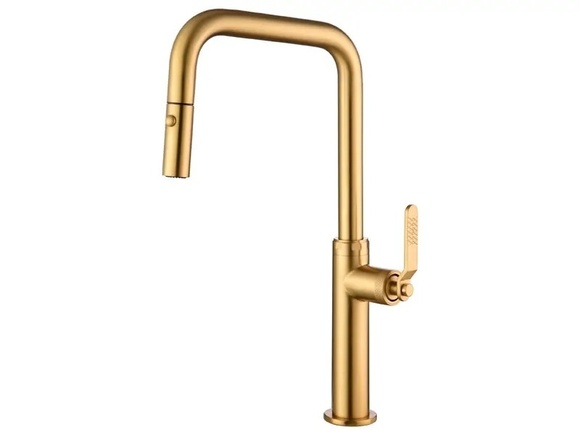 Стилна батерия за кухня Niza Brushed Gold