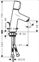 Смесителна батерия за умивалник Hansgrohe Talis Select S 80 (1)
