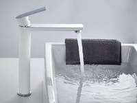 Бял смесител за мивка Хана ICF 1180505 White
