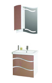 Комплект шкафове за баня Галакси Кафяв