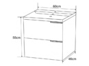 Долен PVC шкаф за баня Карол ICP 5935 (1)