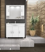 МДФ шкафове за баня Alba 100 White