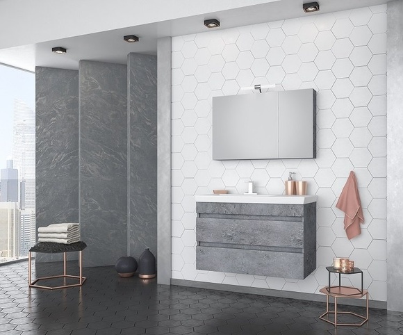 Комплект мебели за баня Luxus 85 Granite от МДФ