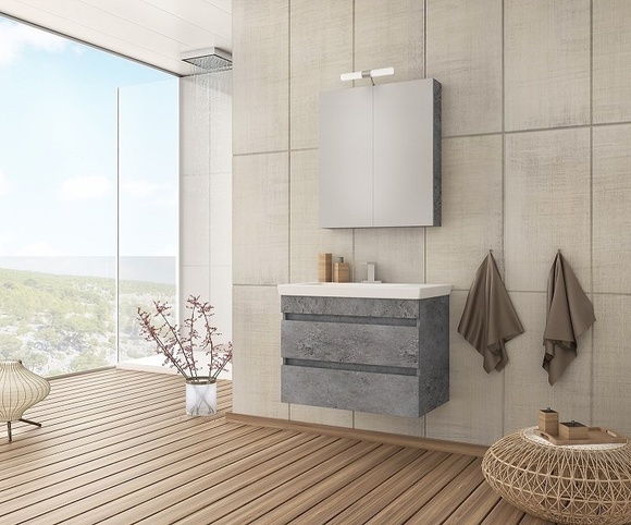 МДФ шкафчета за баня Luxus 70 Granite