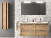 Комплект мебели за баня Attila 120см Ostippo Oak