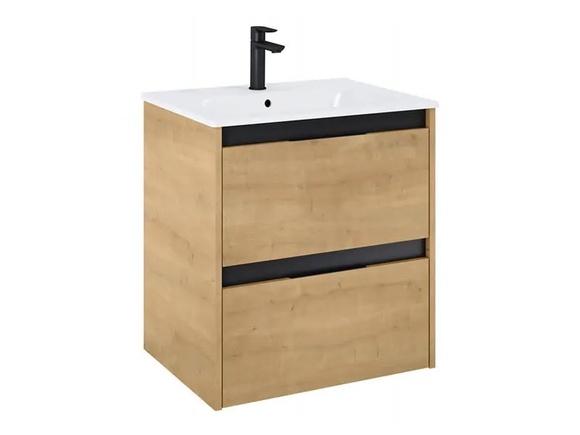Конзолен шкаф за баня Unik Alpine Light Oak 60см