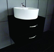 Черен PVC шкаф за баня 111