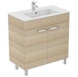 Стенен шкаф за баня пясъчен дъб